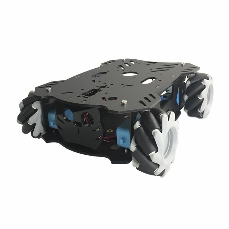 ROS รถถัง RC รถเข็นล้อเลื่อน mcnamm โหลด10kg สำหรับหุ่นยนต์ Arduino ของตกแต่งงานปาร์ตี้หุ่นยนต์ที่มีเครื่องเข้ารหัส Ps2มอเตอร์4WD แขนตั้งโปรแกรมได้