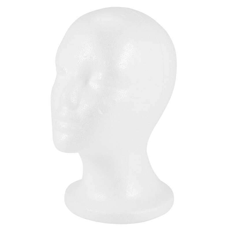 Espositore per parrucca modello testa di manichino in schiuma femminile bianco
