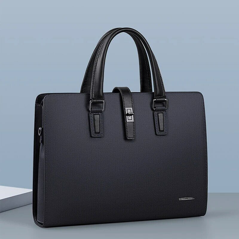 Williampolo-mochila de un hombro para hombre, maletín de cuero, bolso cruzado de negocios, de ocio, a la moda, novedad de 2023