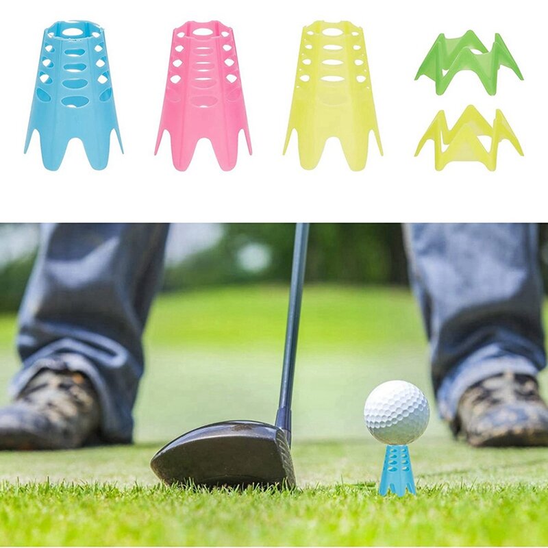 Golfsimulator T-Stukken, 36 Stuks Indoor Golf Tees Golfmat Tees Plastic Golf Tees Oefenen Golf Tees, Lang Kort