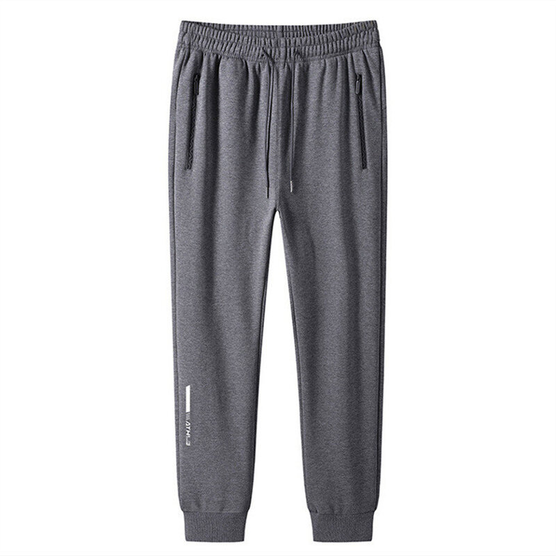 Winter Fashion Warm Sports Pants Men's Casual Comfortable Thickened Warm High-Quality Sweatpants Drawstring Straight Trousers
