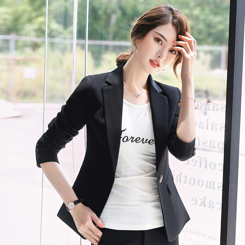 여성 세트 코트, 출퇴근용 레저 블레이저, 2024 용수철 가을 신상 패션