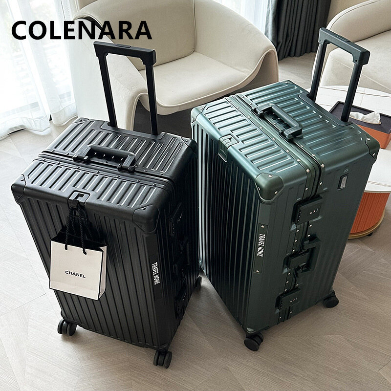 Colenara-男性と女性のためのラゲッジバッグ,24 ",26",28 ",30インチの荷物,大容量コードボックス,車輪付きスーツケース