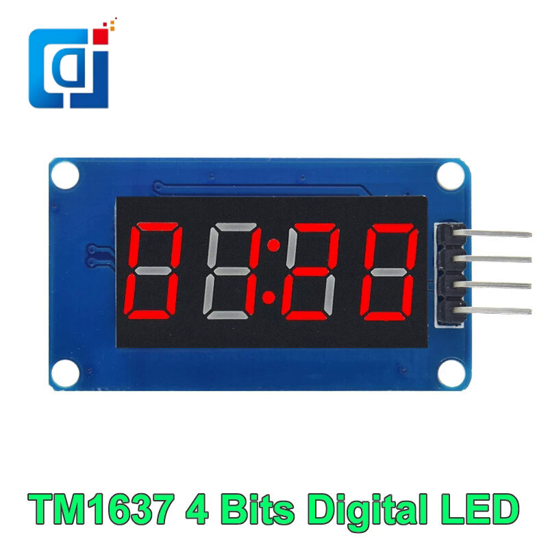 Módulo de pantalla LED Digital TM1637 para arduino, 7 segmentos, 0,36 pulgadas, reloj, tubo de ánodo rojo, paquete de placa de controlador de cuatro series, 4 Bits