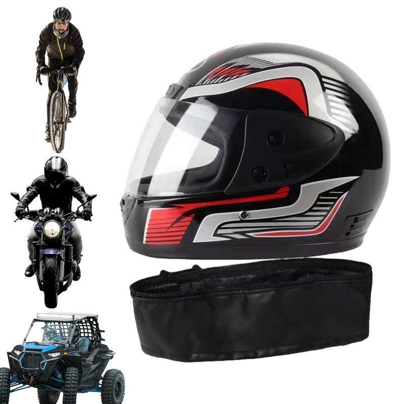 軽量のフルフェイスのオートバイのヘルメット,取り外し可能なスカーフ,ドット認定,男性と女性向け
