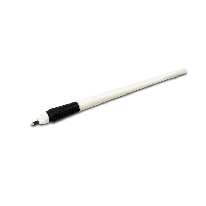 일회용 마이크로 블레이딩 펜, 멸균 영구 메이크업 눈썹 문신 도구, U 블레이드 포함, 최신 0.15mm, 0.18mm, 0.2mm, 10 개, 50 개