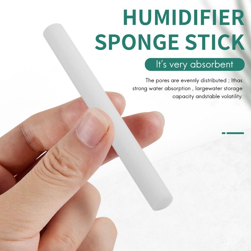 Cotton Sponge Stick for Humidificador, Substituição do filtro, Difusor USB, Névoa Maker, Umidificador de ar, 10pcs por pacote