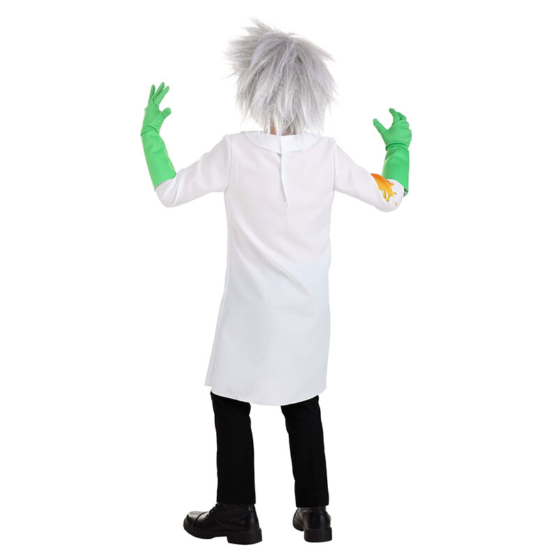 실험실 브랫 걸스 할로윈 코스튬, 남녀공용 어린이 소년, 미친 과학자용 코스튬