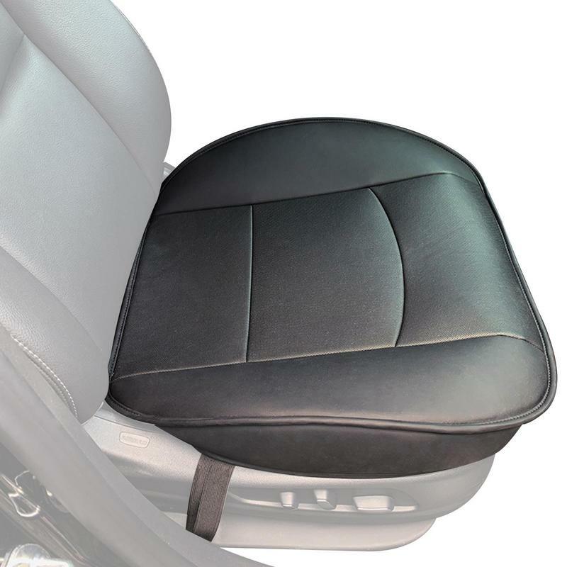 Cojín de cuero PU para asiento de conductor de coche, almohadilla de cuña, Protector de soporte para la cabeza, accesorios de viaje para todos los vehículos