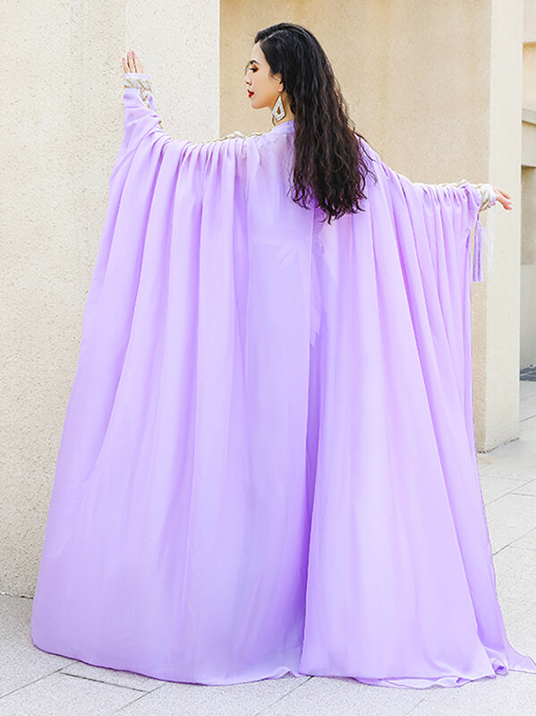 Costume da danza del ventre con paillettes per adulti da donna Haliji Khaleegy getta Performance Robe Immortal Style Performance Clothes