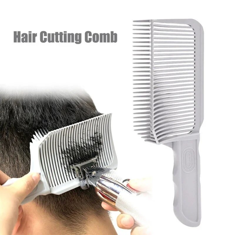 Grzebienie fryzjerskie ścinanie włosów narzędzie do grzebienia do fryzury gradientu płasko zakończony ścinanie włosów grzebień do cięcia dla mężczyzn żaroodporny na blaknięcie