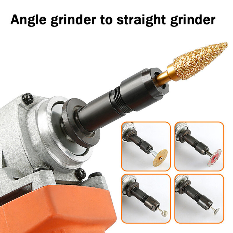 Universal Angle Grinder Modificado Adaptador 6/3mm Para Straight Grinder Chuck Para 100-type Angle Grinder M10 Thread Grinding Cutter
