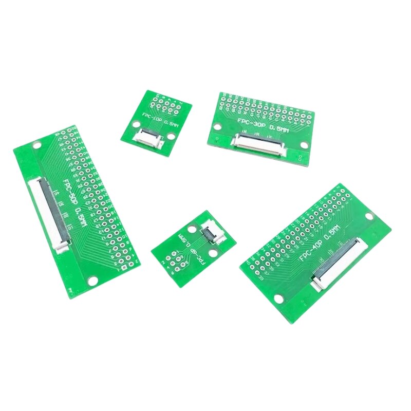 FPC adapter board 6P 10P 12P 30P 40P 50P Front insert and back press up and down 0.5MM seat son 2.54DIP test board