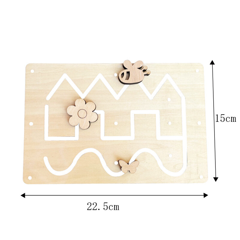 Busy Board Diy Accessories Montessori Early Education Toys Kids Activity Busyboard Material Teaching  Wooden Game 2-6 Years Old