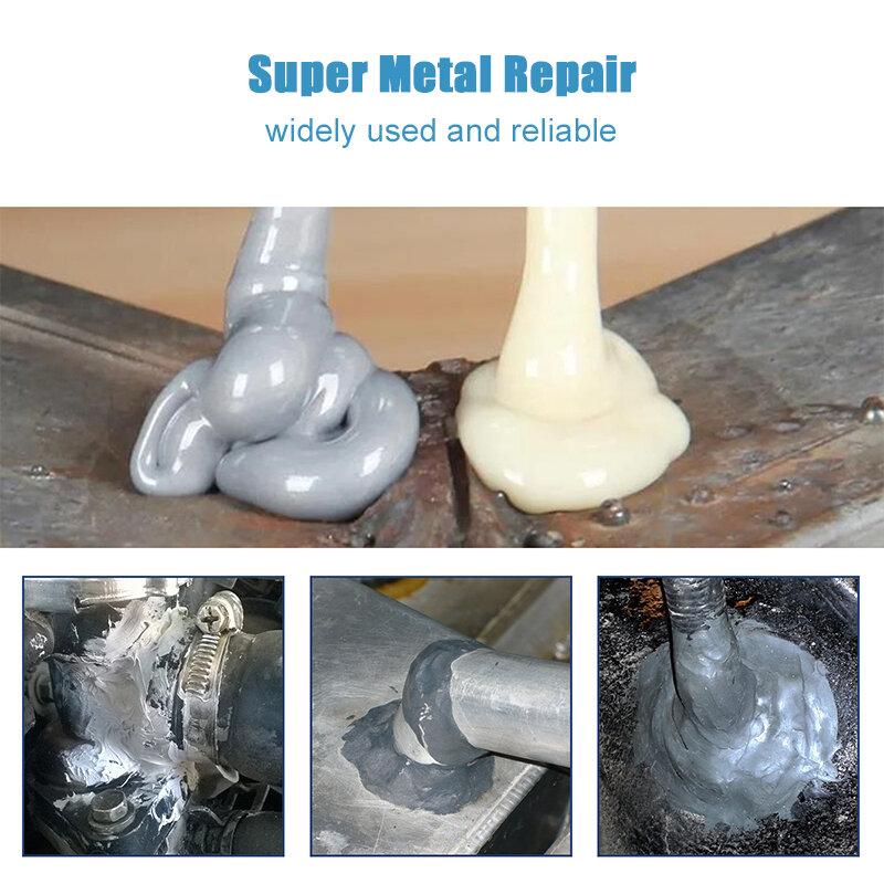 Strong Metal Repair Glue Heat Resistance AB Glue Sealant Strength Iron Cold Welding Industrial Repair Adhesive Agent Caster Glue