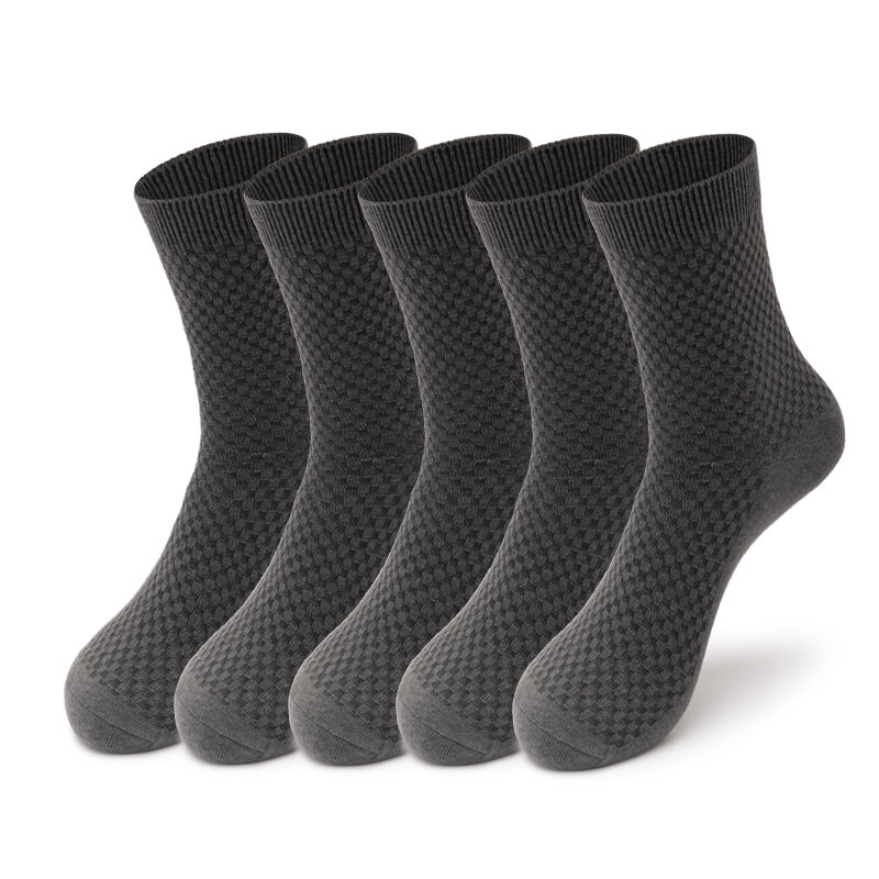 5pairs/lot men bamboo fiber socks new classic business socks summer winter casual man dress sock plus size eur38-48