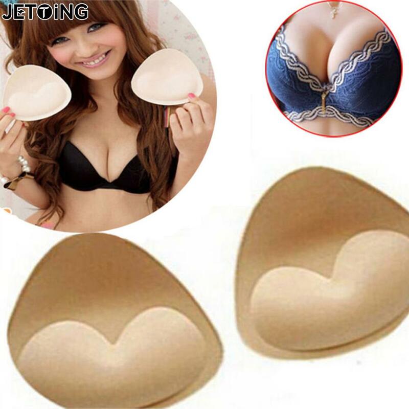 1 par feminino verão esponja espuma sutiã almofadas peito copo sutiã de mama bikini intimate acessórios inserção almofada no peito