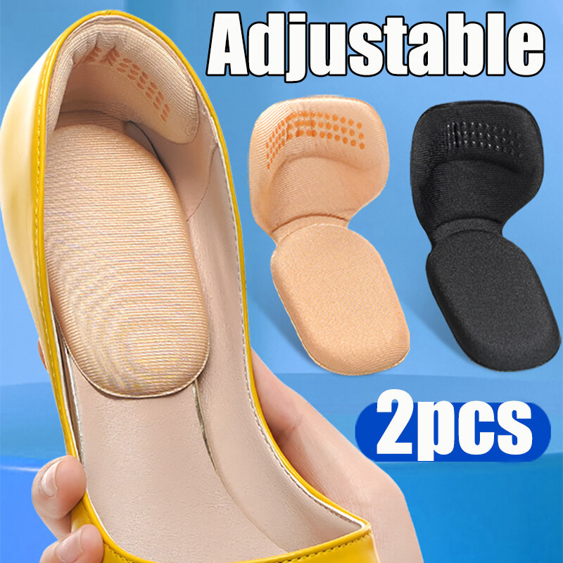 2pcs Shoe Heel Palmilhas Foot Heel Pad Calçados Esportivos Ajustável Antiwear Pés Inserções Palmilhas Protetor de Salto Adesivo Palmilha Brioche