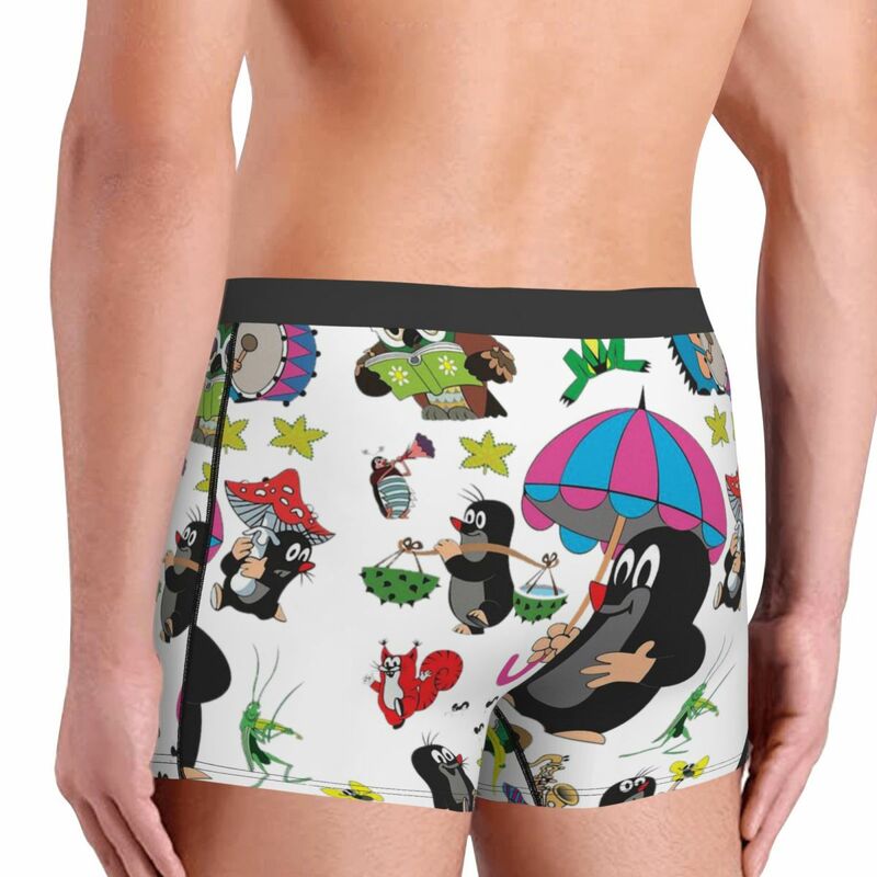 Krtek Little Maulwurf Men's Boxer Briefs, Highly Breathable Underwear,High Quality 3D Print Shorts Gift Idea