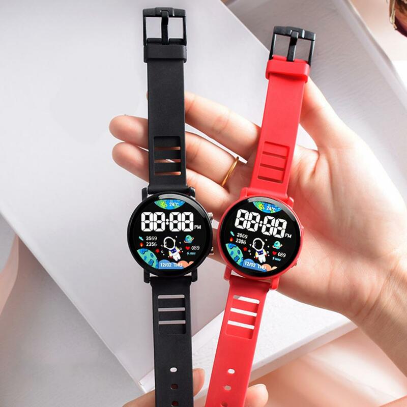 Orologio digitale impermeabile grande carattere Display tempo preciso Silicone bambini LED orologio sportivo per ragazzi ragazze cinturino in Silicone orologio