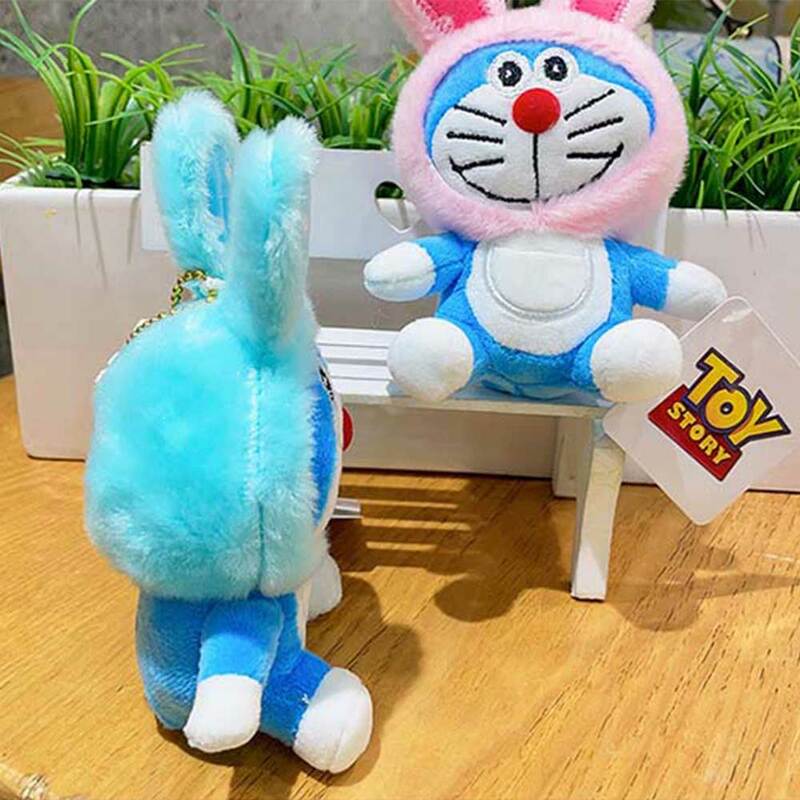 Wysoka 15cm Anime pluszowa podstawka zabawka ja Doraemon wysokiej jakości piękna lalka kot miękka wypchane zwierzę poduszka dla dzieci dziewczynki prezenty dla zakochanych