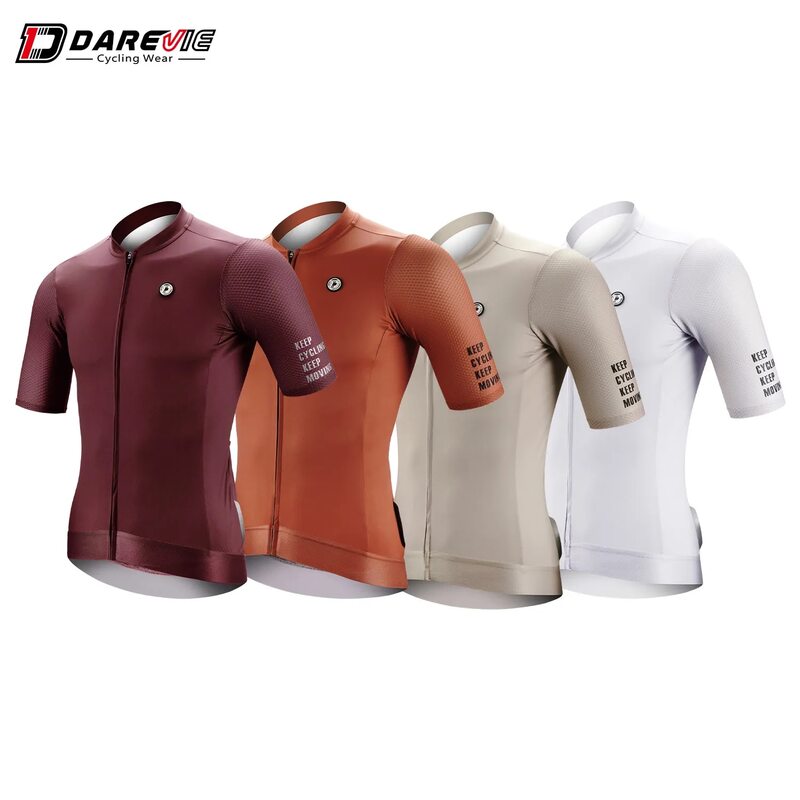 DAREVIE-Camiseta de ciclismo para hombre y mujer, camisa transpirable de alta calidad, con FPS 50, para ciclismo de montaña y carretera, a la moda, 2023