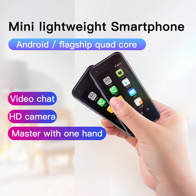 SOYES XS13 Mini Smartphone Quad Core cellulare Android 3D vetro Dual SIM Slot per schede TF fotocamera HD piccolo telefono cellulare VS XS11