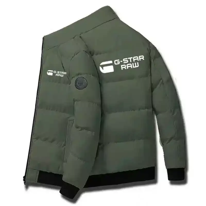 남성용 두꺼운 따뜻한 집업 파카 재킷, 캐주얼 외투 코트, 남성 바람막이 코튼 패딩 다운 지퍼 재킷, 2024 겨울 신상