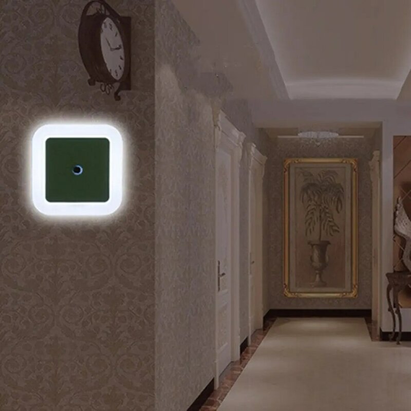 Intelligente Led Inductielamp Vierkant Vorm Wandlicht Nachtlampje Automatische Schakelaar Lichtsensor Slaapkamer Huishoudelijke Benodigdheden