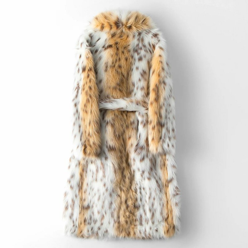 2024 New Women Gold Mink Velvet Coat Wide Version Long Fur Coat H10
