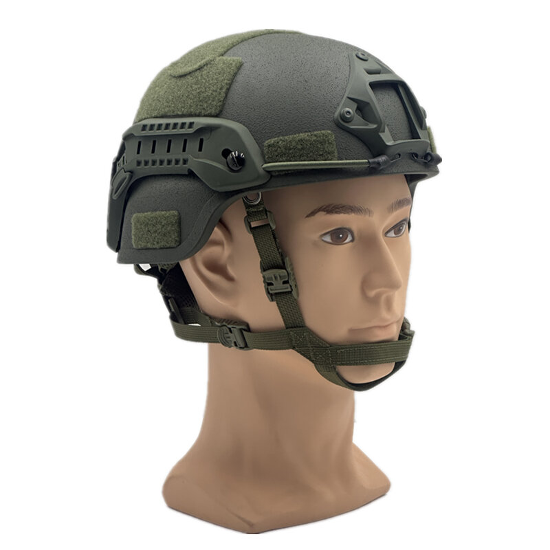 MICH-Casco táctico antidisturbios e impacto, Protector de fibra de vidrio de alta calidad para entrenamiento al aire libre del ejército, forro Wendy