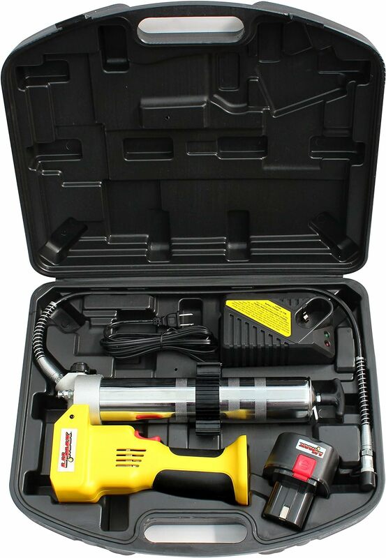 LX-1175 Handyluber 12V Cordless Grease Gun with Single Battery, 7000 Psi, Yellow