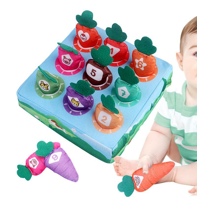 Mainan edukasi balita mainan menarik wortel untuk operasi matematika mainan pra-taman kanak-kanak untuk hadiah interaksi tempat bermain