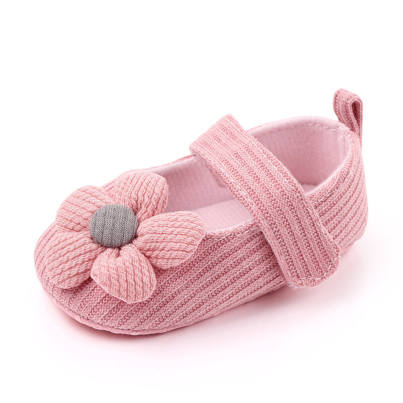 Детская обувь Весна-Осень Цветочная мягкая подошва Нескользящая обувь для первых шагов детская обувь для 0-6-12 месяцев обувь для девочек