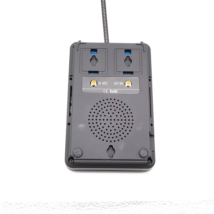 Sistema interfono del contatore del citofono del contatore della finestra a doppia via 5W per il negozio dell'ufficio della banca del ristorante