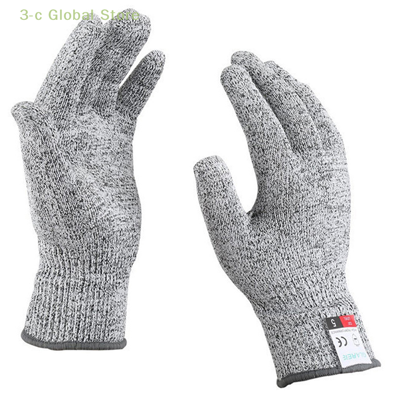 Защитные перчатки HPPE уровень 5, высокопрочные многофункциональные перчатки для промышленного и кухонного садоводства с защитой от царапин и резки стекла