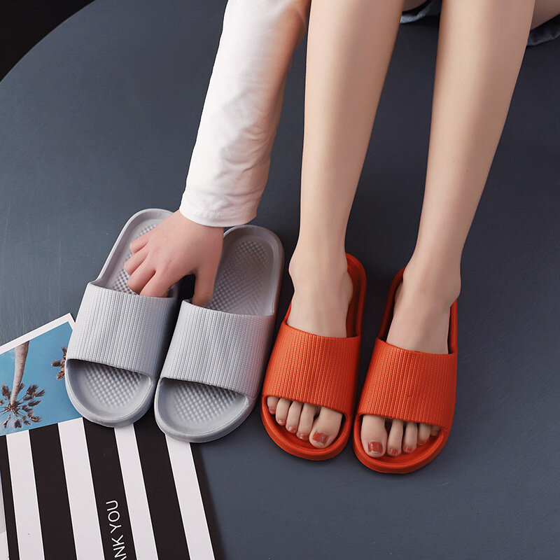 Sandal modis untuk pria wanita, Sandal EVA ringan sol lembut kasual dalam ruangan Y2k kamar mandi Anti selip
