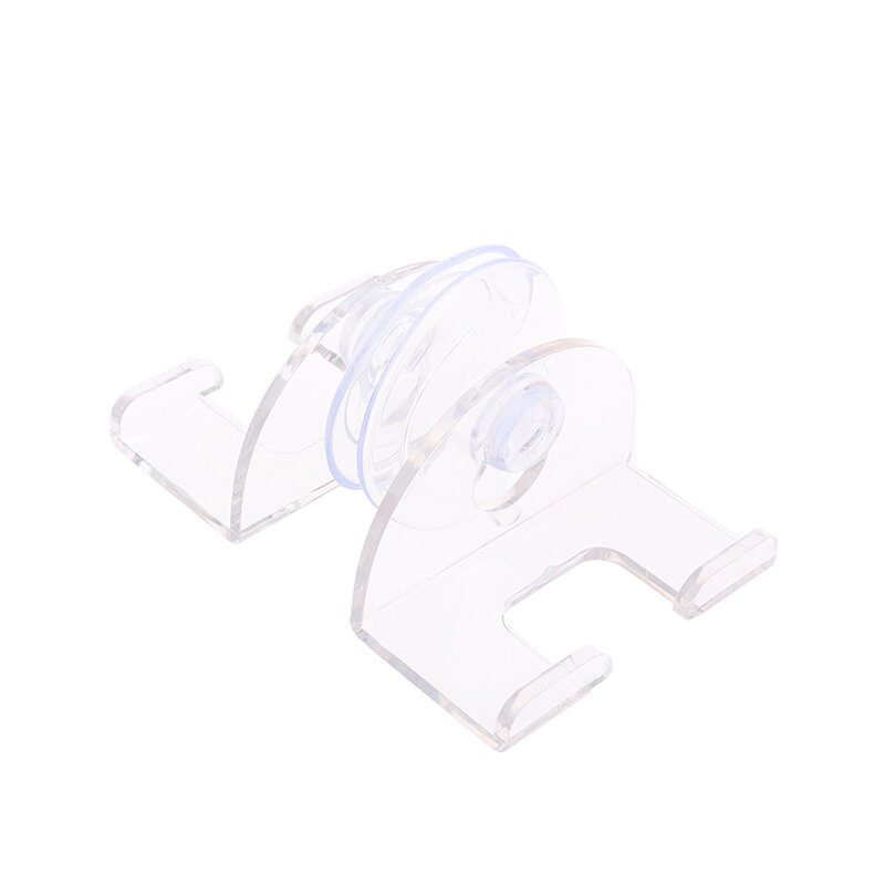 2Pcs Waterproof Removable Shaver Holder Suction Cup Transparent Hook Razor Rack Super Suction Hook