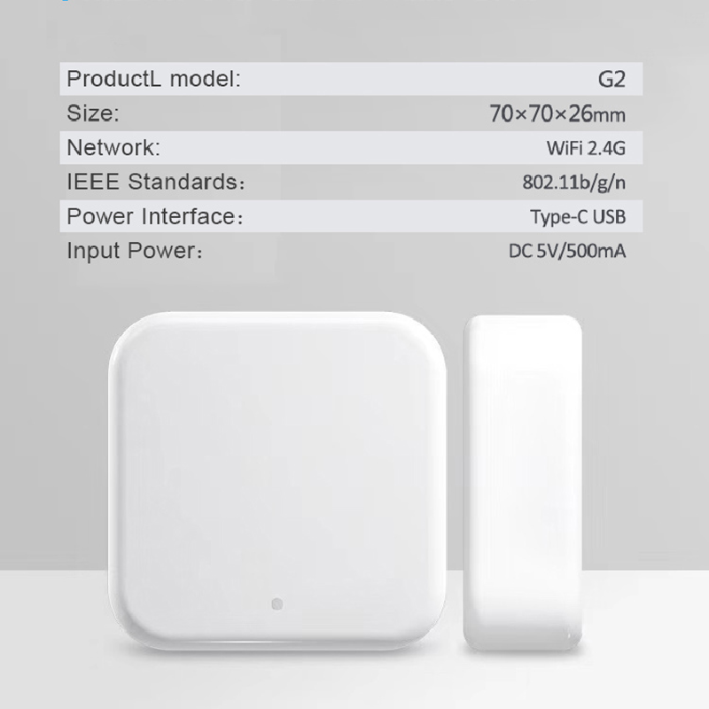 Urządzenie TTLock APP Gateway G2 kompatybilny Bluetooth z konwerterem WiFi do zdalnego sterowania blokadą