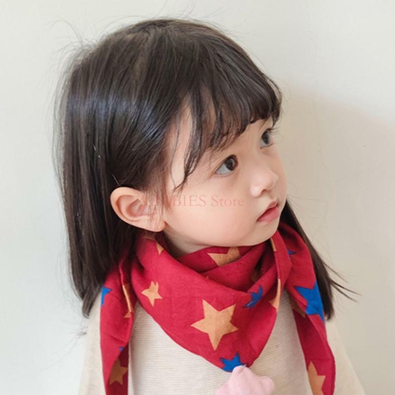 C9GB Cartoon Patterned Scarf Versatile Neck Scarf for Boys Girls in Chilly Weather