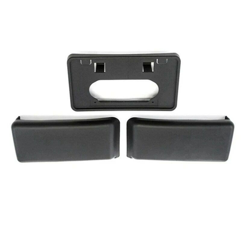 Front Bumper Pad Guard for Ford F150 2018-2021 License Plate Mount Bracket 9L3Z17E810B 9L3Z17E811B 9L3Z17A385A Bumper Guard Pad
