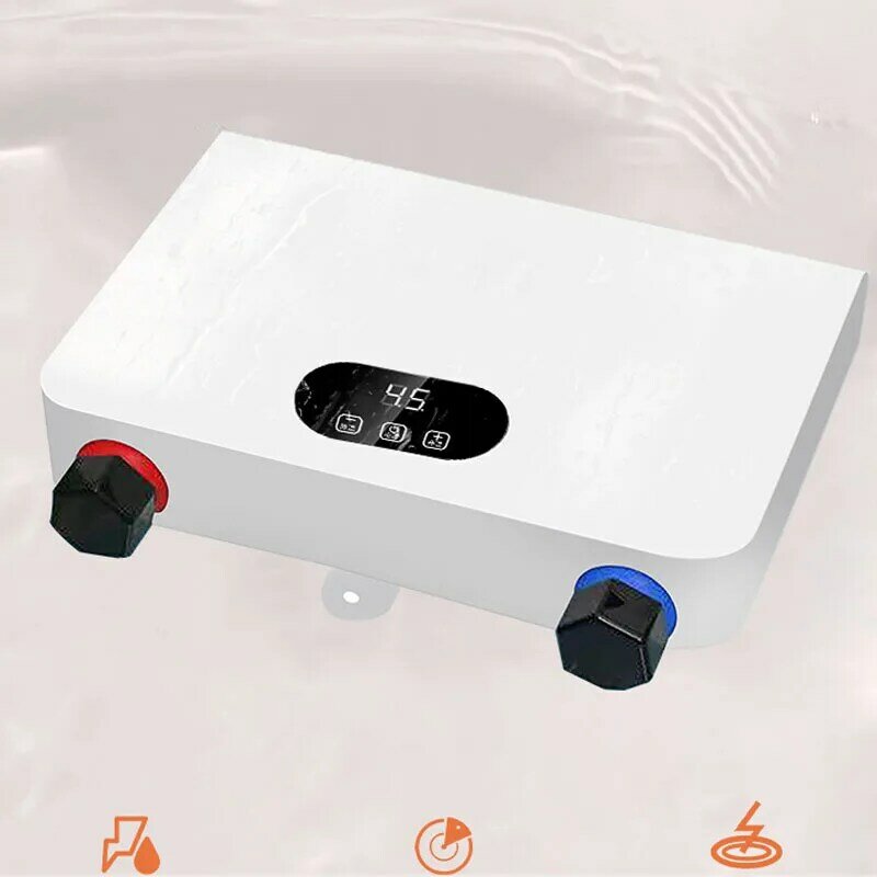 Electric Water Heater Household Bath Fast Heat Constant Temperature Kitchen and Bathroom Die-casting Aluminum