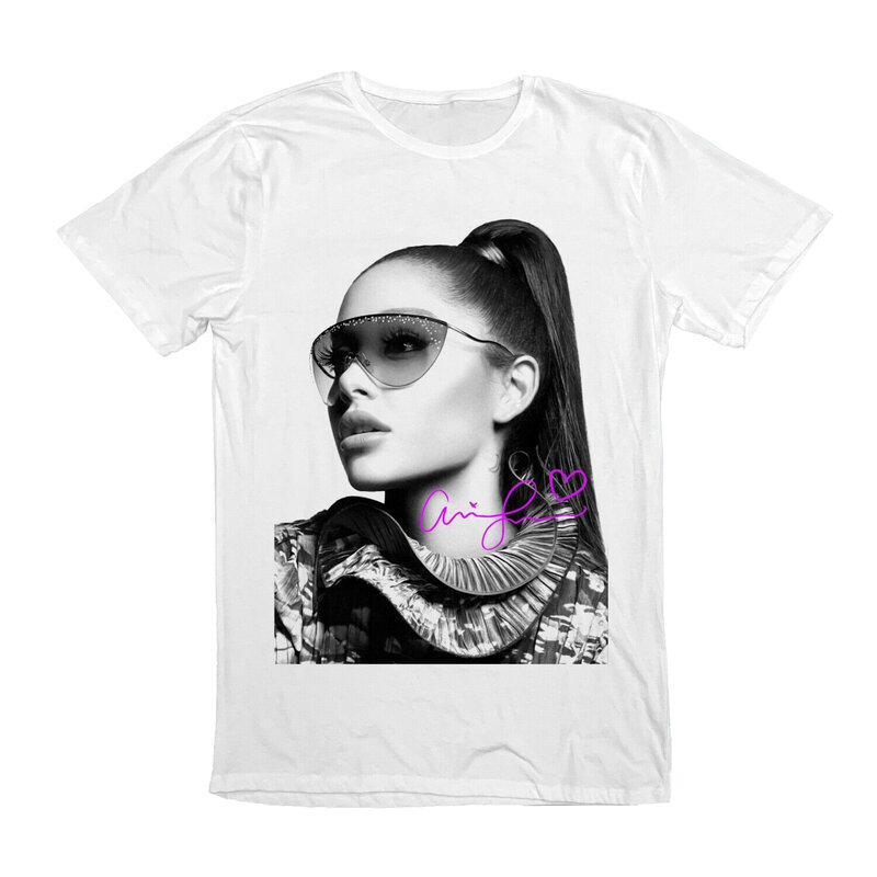 Camiseta de la cantante americana POP R & B de Arianna Grande, HIP-HOP, RAP Artist Music Band