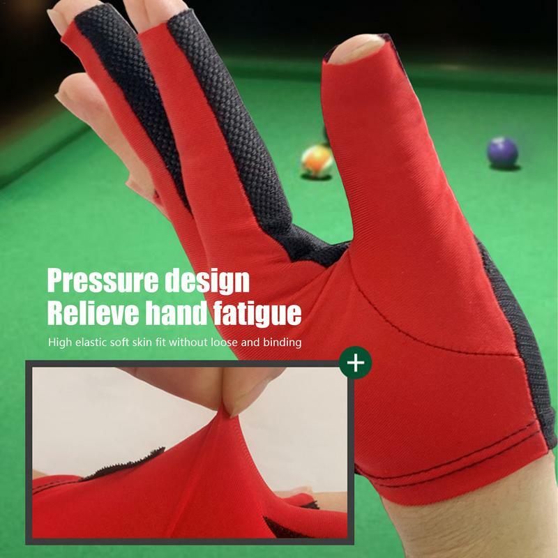 Pool Mittens Left Hand Billiards Cue Mittens For Left Hand Women's Billiards Playing Mitts Breathable For Billiard Hall
