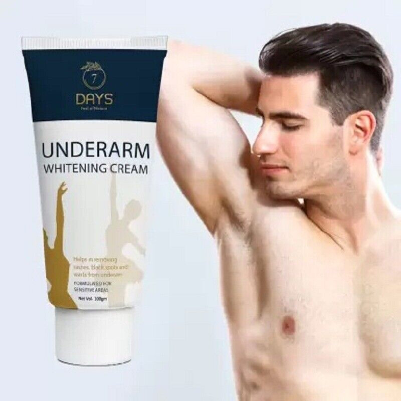 Clareamento axilar escuro orgânico para homens, remoção de pigmentação, clareamento da pele, remoção de manchas, antibronzeado, 7 dias, 100 g