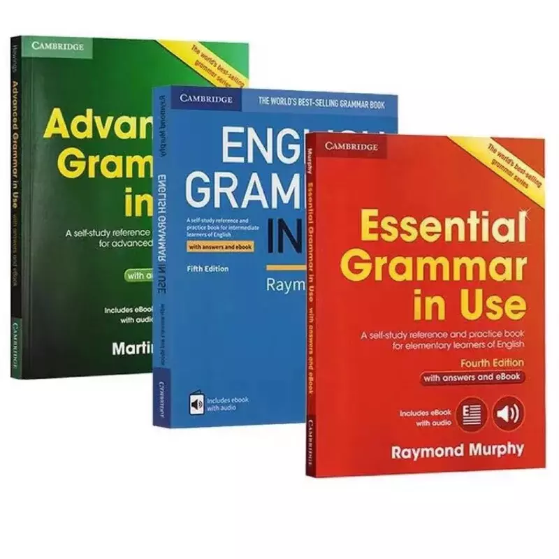 Книга-Грамматика в использовании, книга на английском языке 5,0 Libros, Бесплатная аудиосвязь, отправка электронной почты