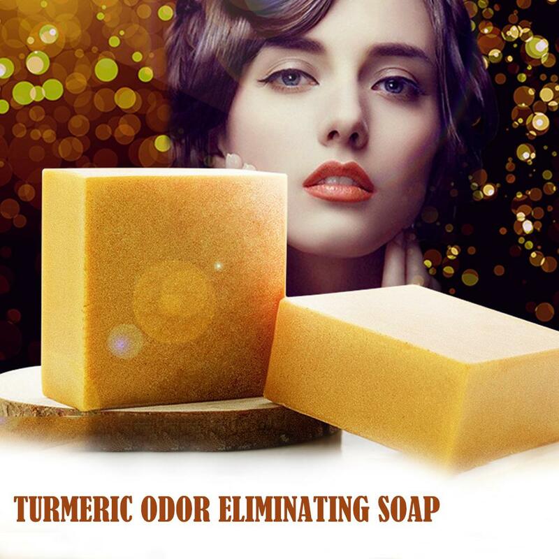 Sabun kunyit efektif pembersihan dalam mengurangi pigmentasi melembabkan kotoran menghilangkan keriput kulit Perawatan Kontrol Minyak Cutin Whe Q4M8