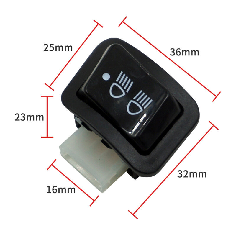 Brand New Motorcycle Switch Universal Black Dimming Precise Size REVO VEWA110 Scooter Start Up Button 3rd Gear
