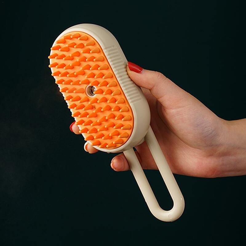 Steamy Cat Brush 3 In 1 Electric Anti-splashing Cat Brush With Steam Spray For Massage Pet Grooming Comb Hair Removal Combs 2024
