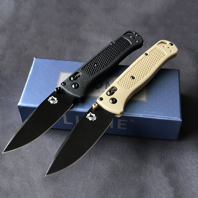 Outdoor Liome 535 Bugout Tactical Folding Knife Multi Style Fiber Handle Camping Hunting Survival  Pocket Knives EDC Tool